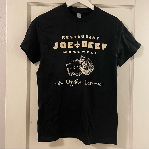 COPY - NWOT Unisex Joe Beef Oyster Bar Tee - Black/Off-White - Picture 2 of 8